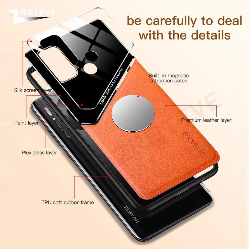 For OPPOA53S Case PU Leather Car Magnetic Hard PC Cover For OPPO A53 S A53S A33 A32 A11S OPPOA53 OPPOA33 Phone Cases