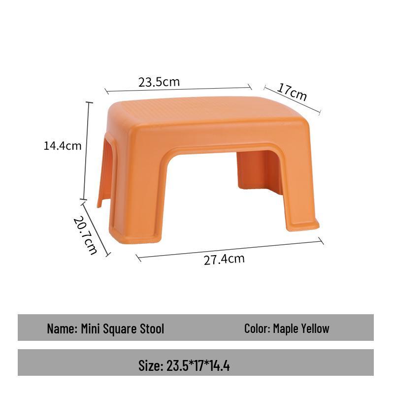 Plastic Stool for Kitchen, Living Room, Bathroom, or Kids' Room - Versatile and Sturdy for Household Use