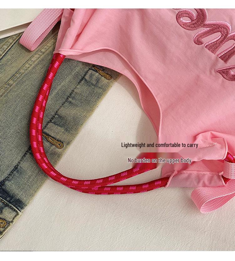 2025 Exquisite Embroidery Eco-Friendly Nylon Canvas Crossbody Shoulder Bag for Women