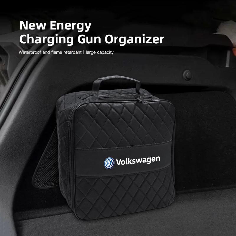 2026 Hot For Volkswagen VW New Energy Car Charging Gun Storage Bag Electric Cable Organizer For VW Golf Passat ID.7 ID.5 ID.4 ID