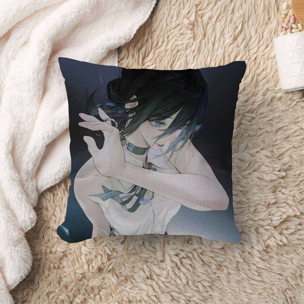 

Anime CChainsaw MMan The Movie Reze Arc Pillow Gift Home Office Decoration Bedroom Sofa Car Cushion Cover case x 30x30 cm