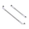 RC Steering Rod 90mm Aluminum Alloy Steering Pull Rod Link Linkage Set for SCX10 III 1 10 RC Cars Silver