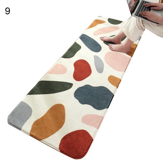 Blumendruck Anti-Rutsch-Teppich Bodenmatte Teppich Kissen Schlafzimmer Wohnzimmer Dekor