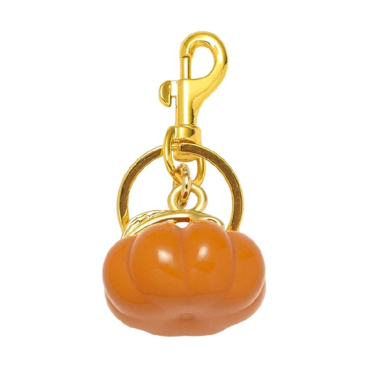 Whimsical Fruit Shaped Keychain Decorations Trendy Handbag Charm with Oversized Metal Clasps