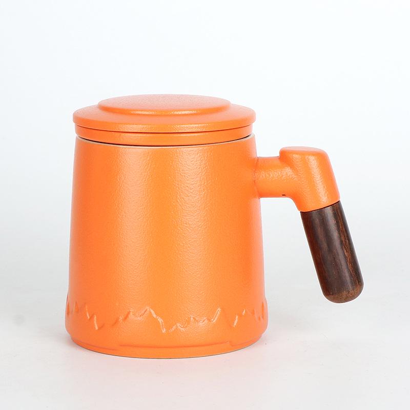 Custom Ceramic Tea and Water Mug with Filter - Office Souvenir Gift