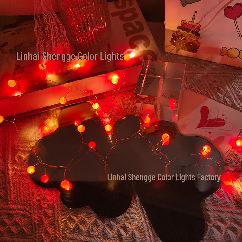 

Christmas Fairy Lights: Santa & Snowman Copper Wire String for Room & Tree Decor 1m 20 LEDs, 2 AA Batteries, Steady