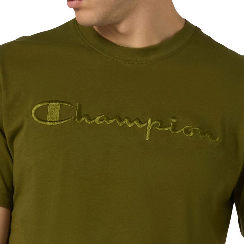 Champion Men's SS Tee T-Shirt Olive 220273 GS585 - Size M