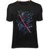Demon Samurai Skull T-Shirt – Glowing Katana, Red Eyes, Japanese Gothic Art