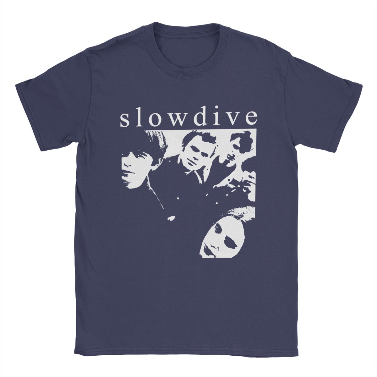 

Чоловіча футболка Slowdive Photo Vintage Pure Cotton Футболки з короткими рукавами Футболки з круглим коміром Оригінал 4XL