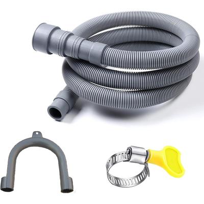 Tuyau de vidange universel pour machine à laver Tuyau de vidange flexible pour lave-vaisselle Kits d'extension Laveuse ondulée