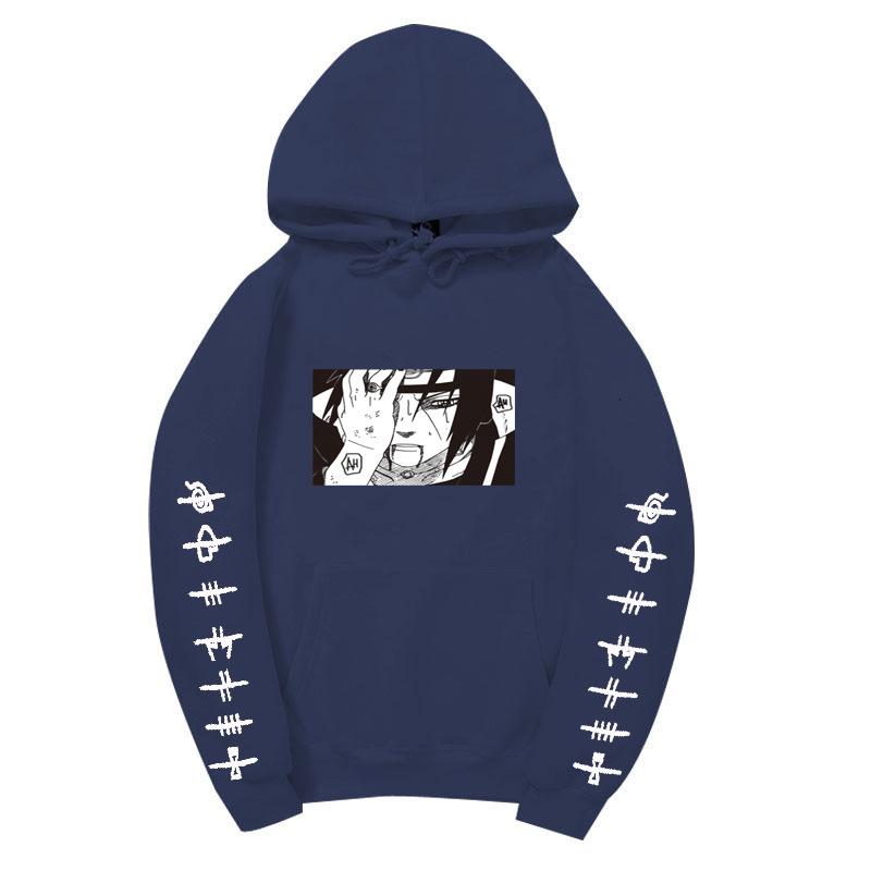 Naruto Uzumaki Anime Graphic Winter Thick Fleece Lined Warm Long Sleeve Hooded Sweatshirt Casual Loose Daily Outdoor Pullover Tops