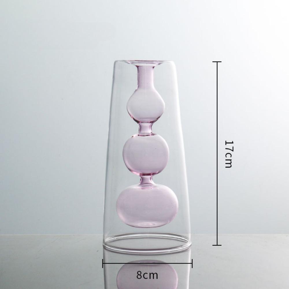 Creative Flower Vases Decorative Glass Bottles Hydroponic Planter for Wedding Centerpieces Living Home Office Table Decor