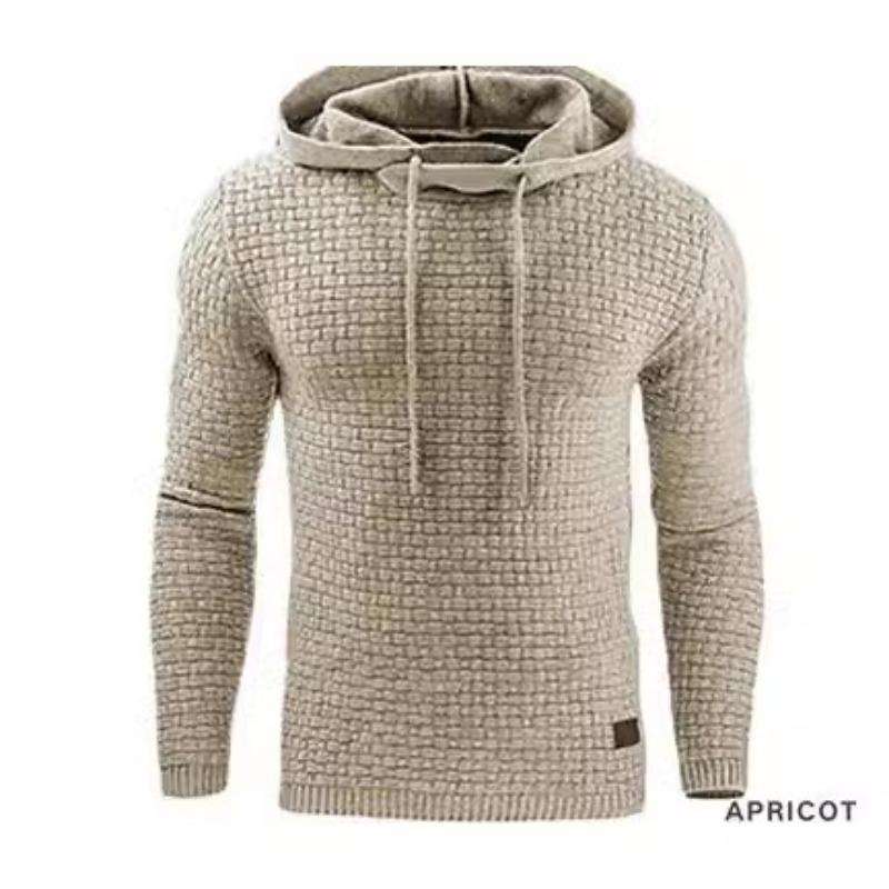 

Осенняя мужская жаккардовая толстовка с длинными рукавами и капюшоном, теплая цветная толстовка с капюшоном Толстовки и свитшоты (Мужской) 4XL абрикосовый