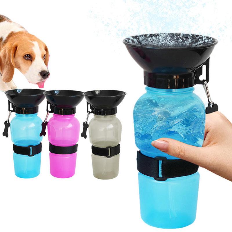 Portable Pet Dog Water Bottle & Bowl - Ideal for Outdoor Walks and Car Travel