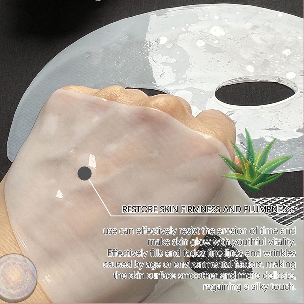 10pcs Collagen Face Mask Moisturizing Oil-Control Brightening Skincare Hydrating Shrink Pores Sheet Mask Beauty Skin Care