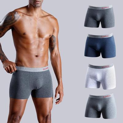 4pcs Herrenhöschen Baumwolle Sexy Mann Unterwäsche Boxer Marke Männer Unterhose Pack