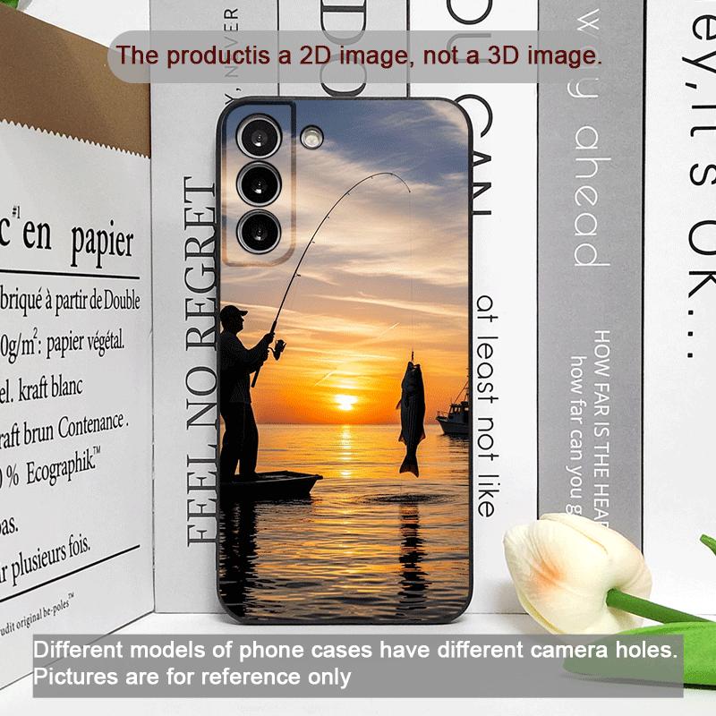 Angelrute bei Sonnenuntergang Motiv Handyhülle für Honor Huawei 200 Lite 100 400 PRO 80 90 X9 Magic 7 6 Lite 5 Pro Weiche Hülle