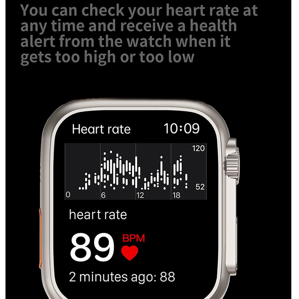 2.0 Inch Series 8 Bt Call Men Smart Watch I8 Ultra Blue Tooth Headset Women Heart Rate Monitor Fitness Sport Smartwatch