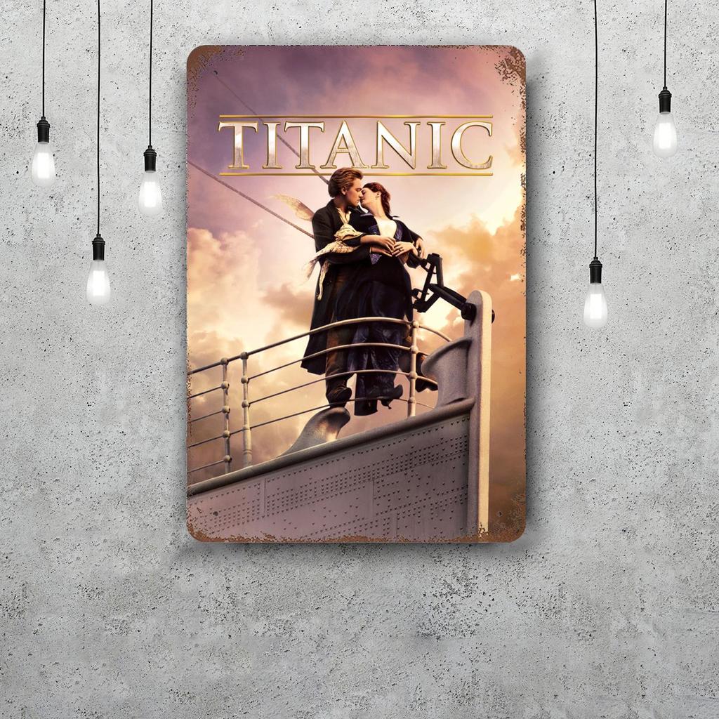 titanic movie Retro Vintage Tin Sign Poster Decorative Plaque Metal Plate Wall Decor