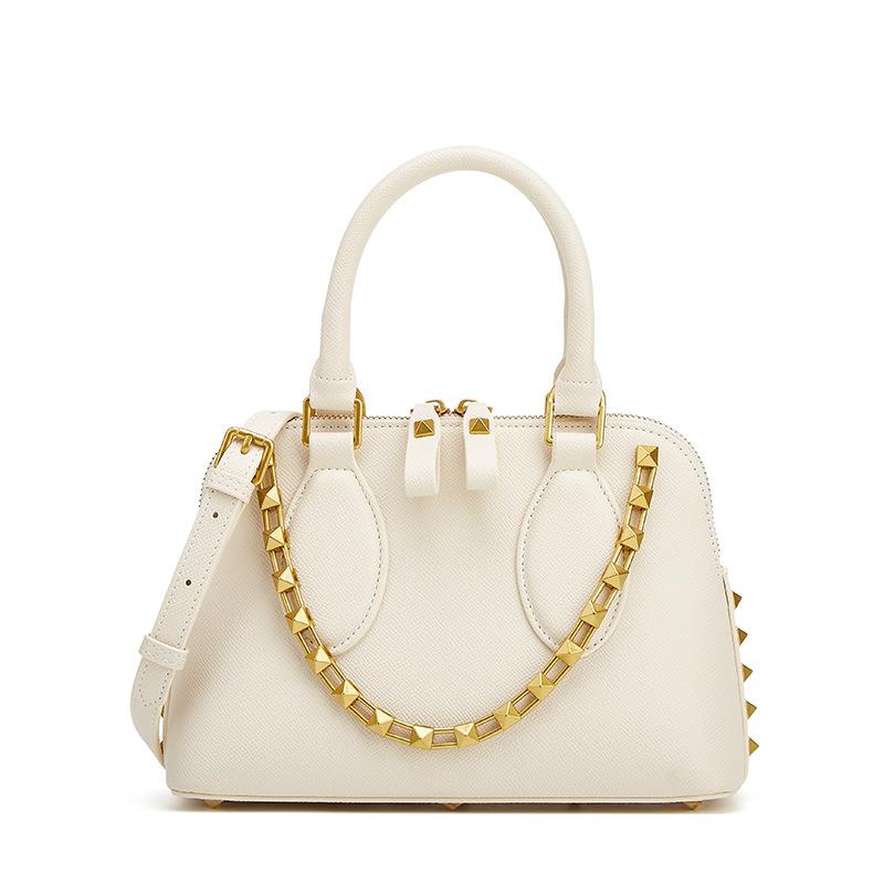 Handtasche im europäischen und amerikanischen Stil mit Muschelkette, exklusive, modische Schulter- und Umhängetasche für Damen