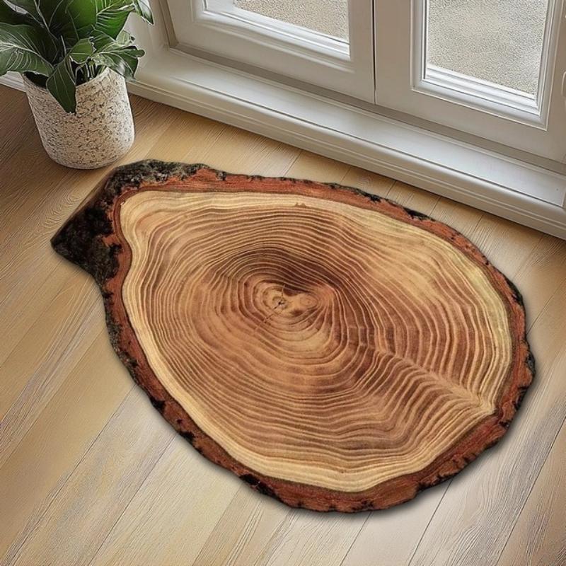 Vintage Farmhouse Wood Grain Floor Mat Anti-slip Durable Washable Floor Mat Patio Entryway Carpet Home Decoration