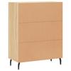 Vidaxl Cabinet, Sonoma Oak, 69.5X34X90 Cm, Wood-Based Material