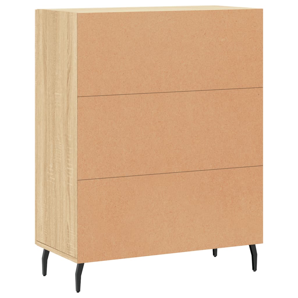 Vidaxl Cabinet, Sonoma Oak, 69.5X34X90 Cm, Wood-Based Material