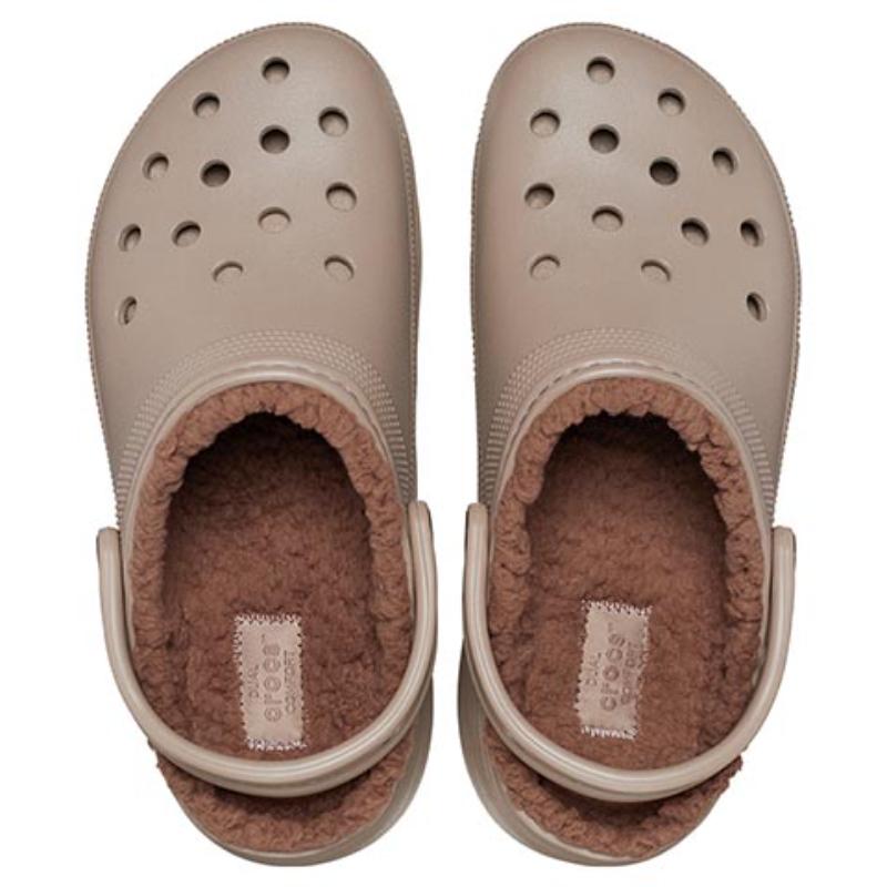 Crocs Crocs EVA Classic Cloud Warm Cotton Hole Shoes Women's Mushroom Colour