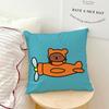 Cartoon Bunny Rabbit kawaii funny MMiffy soft pillowcase for Sofa Home Living Room bedside Decor pillow cover Gift Party hogar