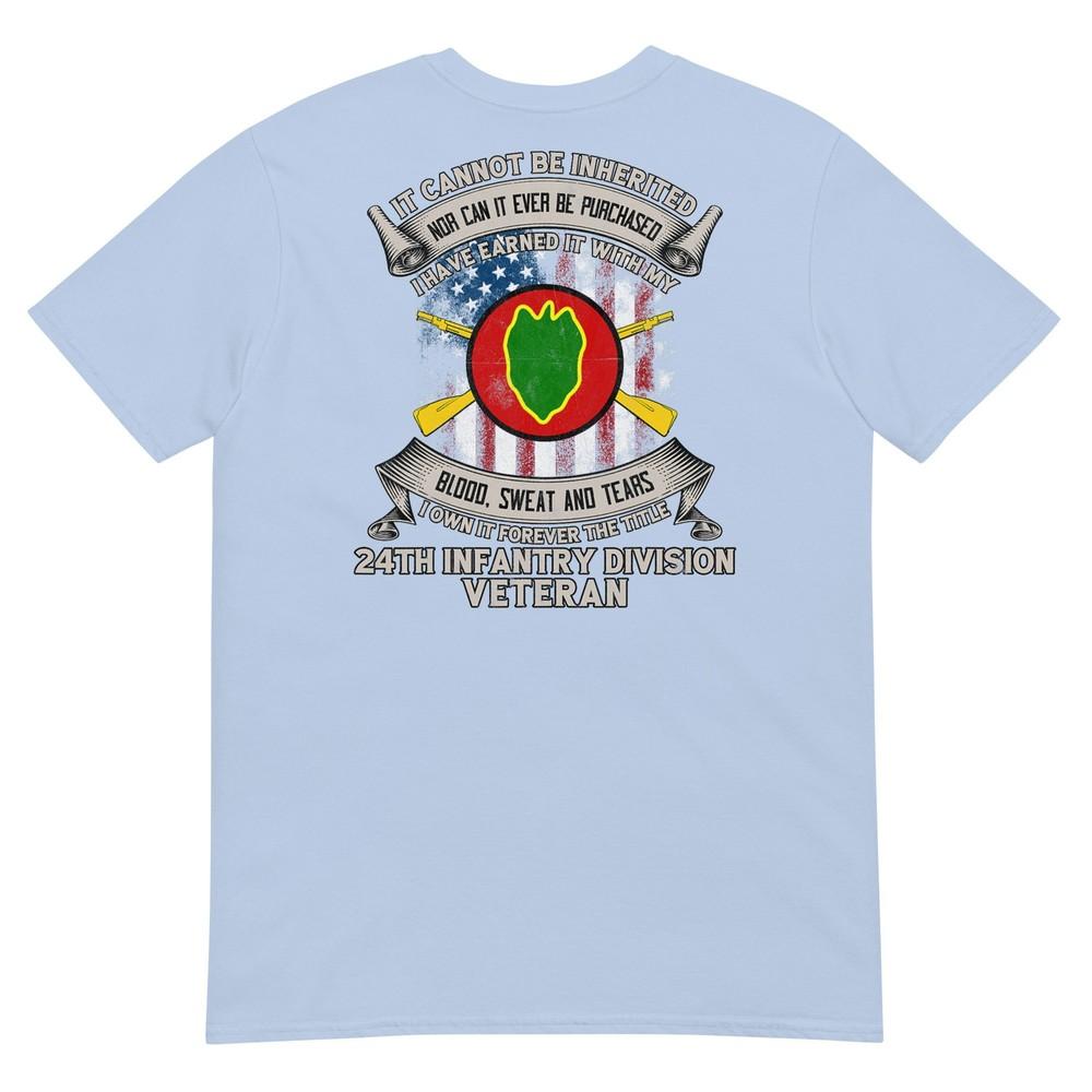 24th Infantry Division Veteran Fort Stewart Georgia Gift Tee ( On Back ) TShirt S
