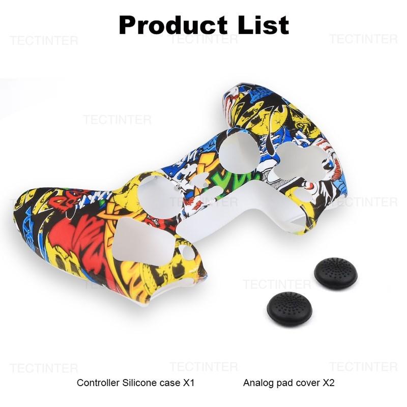 Silicone Protective Cover Skin for PlayStation 5 for PS5 Controller Cover Thumb Grips Anti-slip Shell  for PS5 Accessories
