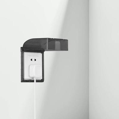Dust Proof Waterproof Socket Box Plastic Transparent Switch Socket Cover Splash-Proof Waterproof Receptacle Protector Bathroom