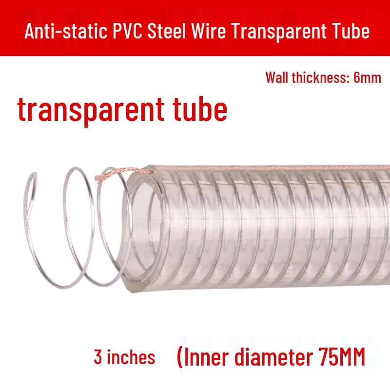RSRDDY Transparent Steel Wire Braided Oil Discharge Hose