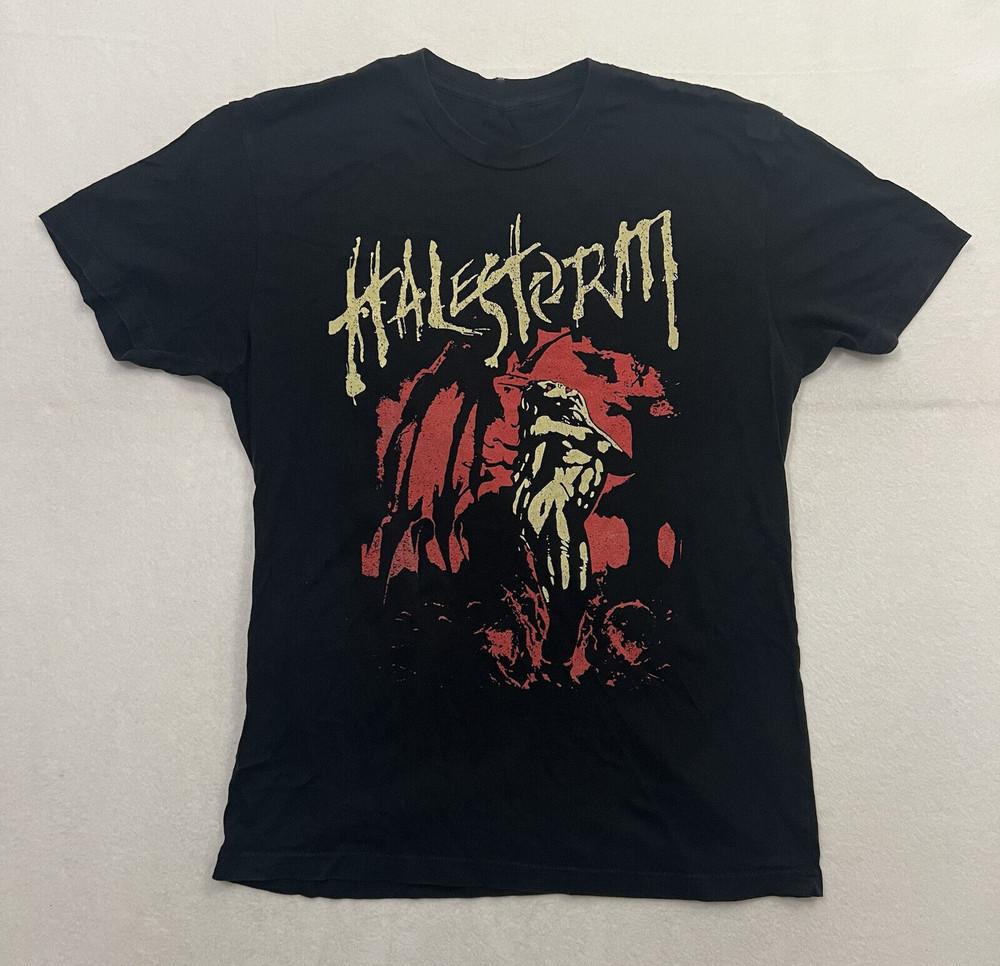 Halestorm Band Gift For Family Black T-Shirt Cotton Unisex JJ08 Unisex T-Shirt S