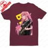 BOCCHI THE ROCK Theme Series Short Sleeve Men Women Universal Fashion Casual Crewneck Tshirt Summer Daily Life Cotton Tee Tops