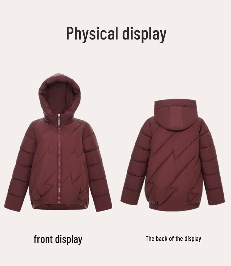 2025 Winter Plus Size Women's Hooded Cotton Jacket - Short, Thick, Loose Korean Style Outerwear