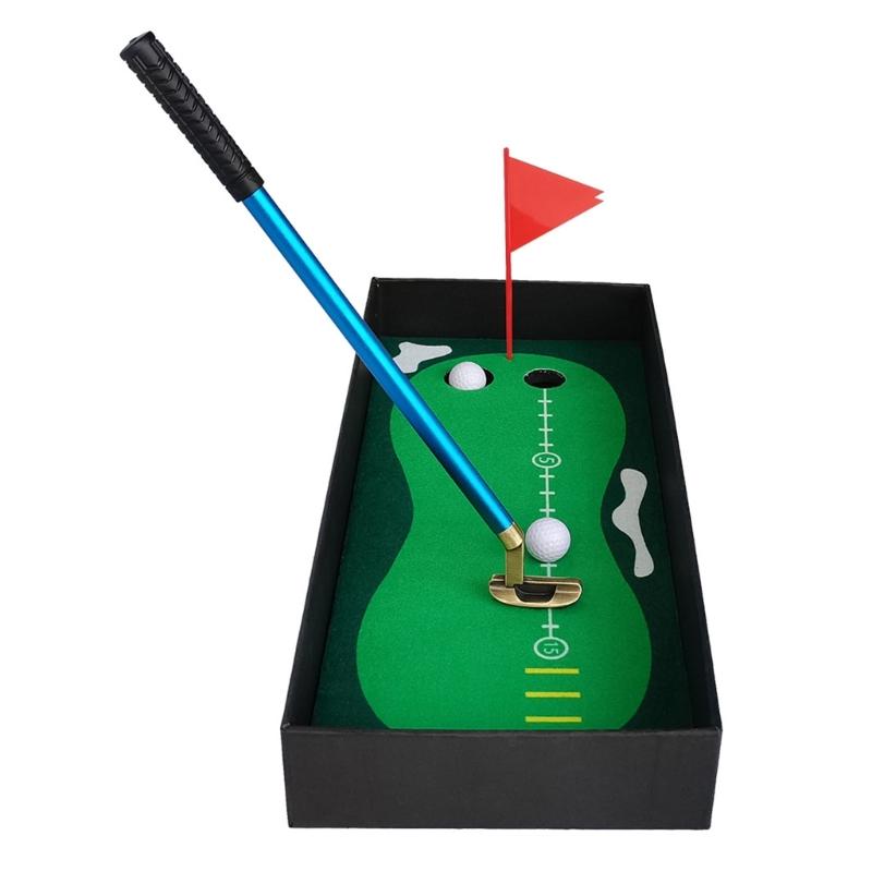 Golf Pen Set Desk Sports Game Mini Desktop Golf Ball Pen Golf Gift