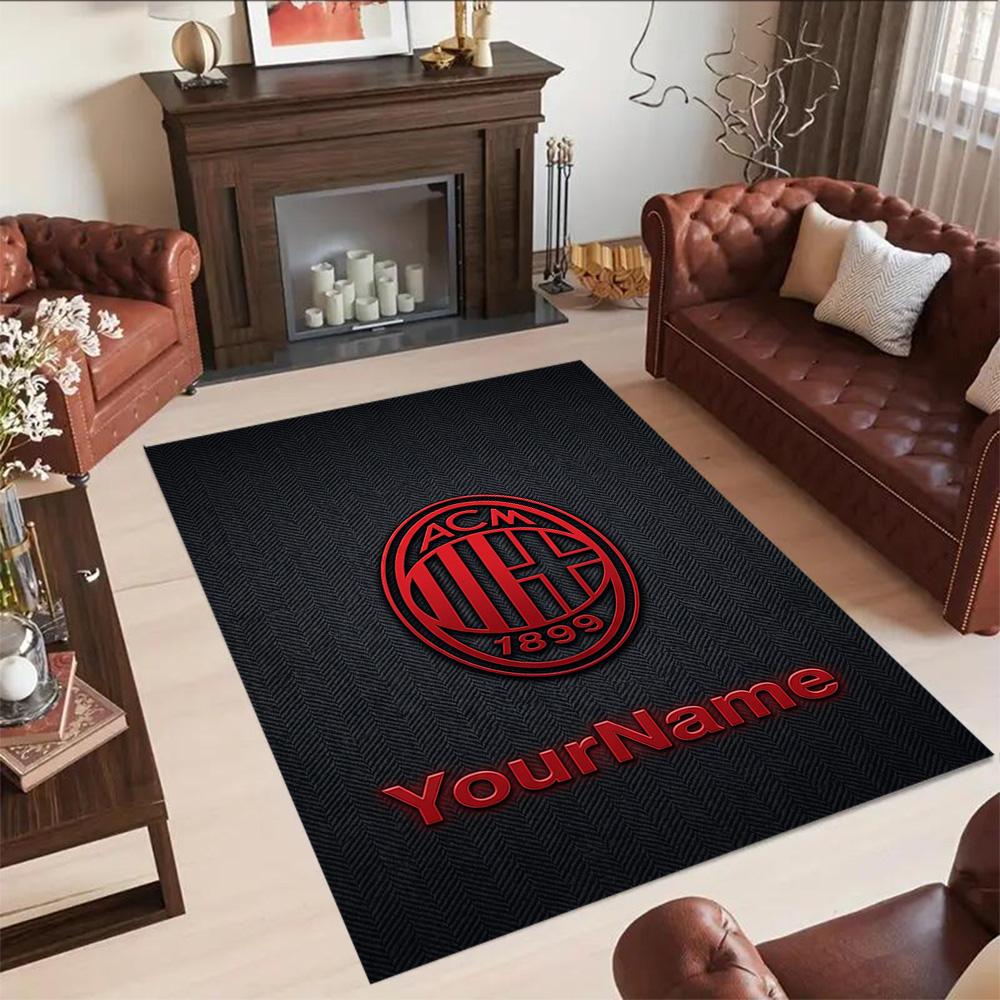 Ac Milan Gepersonaliseerd Naam Vloermat Perfect voor Decoratie kamer Woonkamers Eetkamer Keuken Antislip Tapijt Kantoor Huisdecoratie