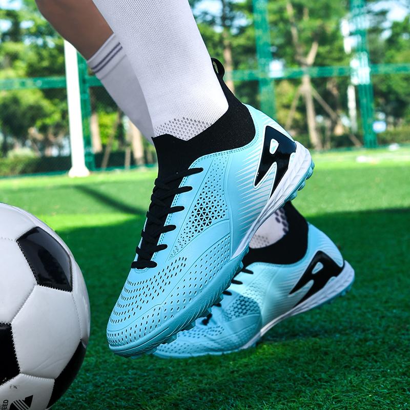 Men's/Women's Football Boots Rubber Soft Sole Short Nails Artificial Turf Youth Kids Football Shoes