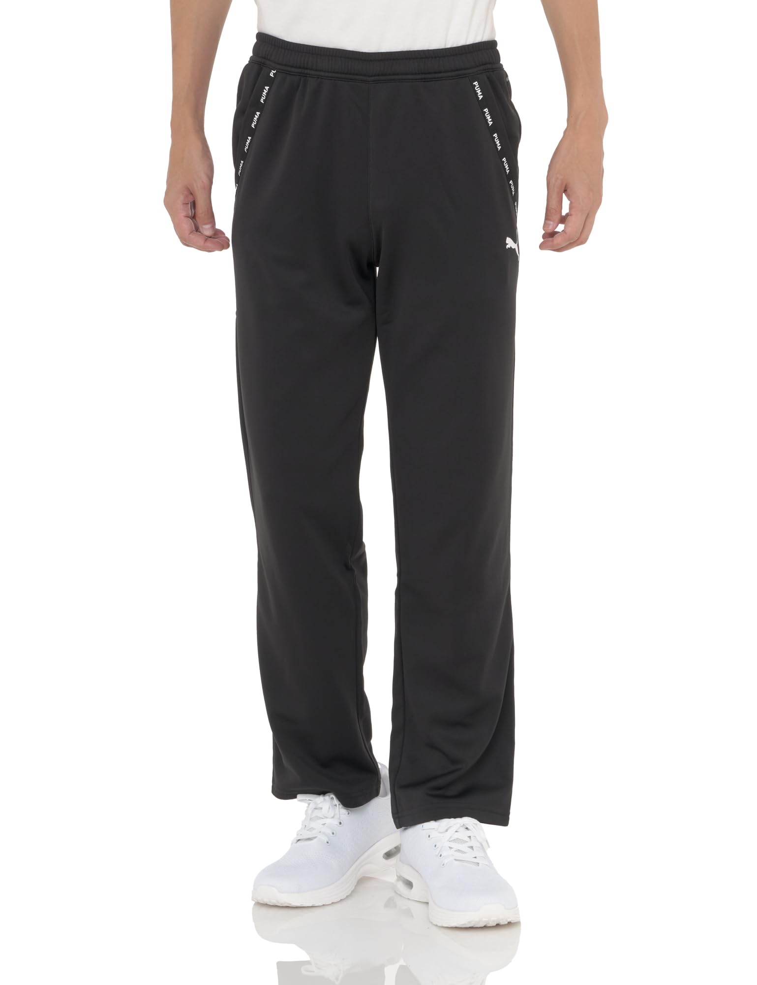 

Cold Weather Training Long Pants Fleece Lining FIT PWR Fleece Light Jogger TAPE 526356 24 Color Black [PUMA] Men s Fall/Winter (01)
