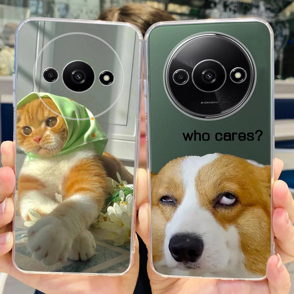 For Xiaomi Redmi A3 Case RedmiA3 Flower Cartoon Fundas Soft Silicone Casing For Xiaomi Poco C61 PocoC61 Coque Ultra Slim Cover