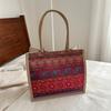 Linen large capacity trendy personality retro popular women's shoulder portable women's tote bag