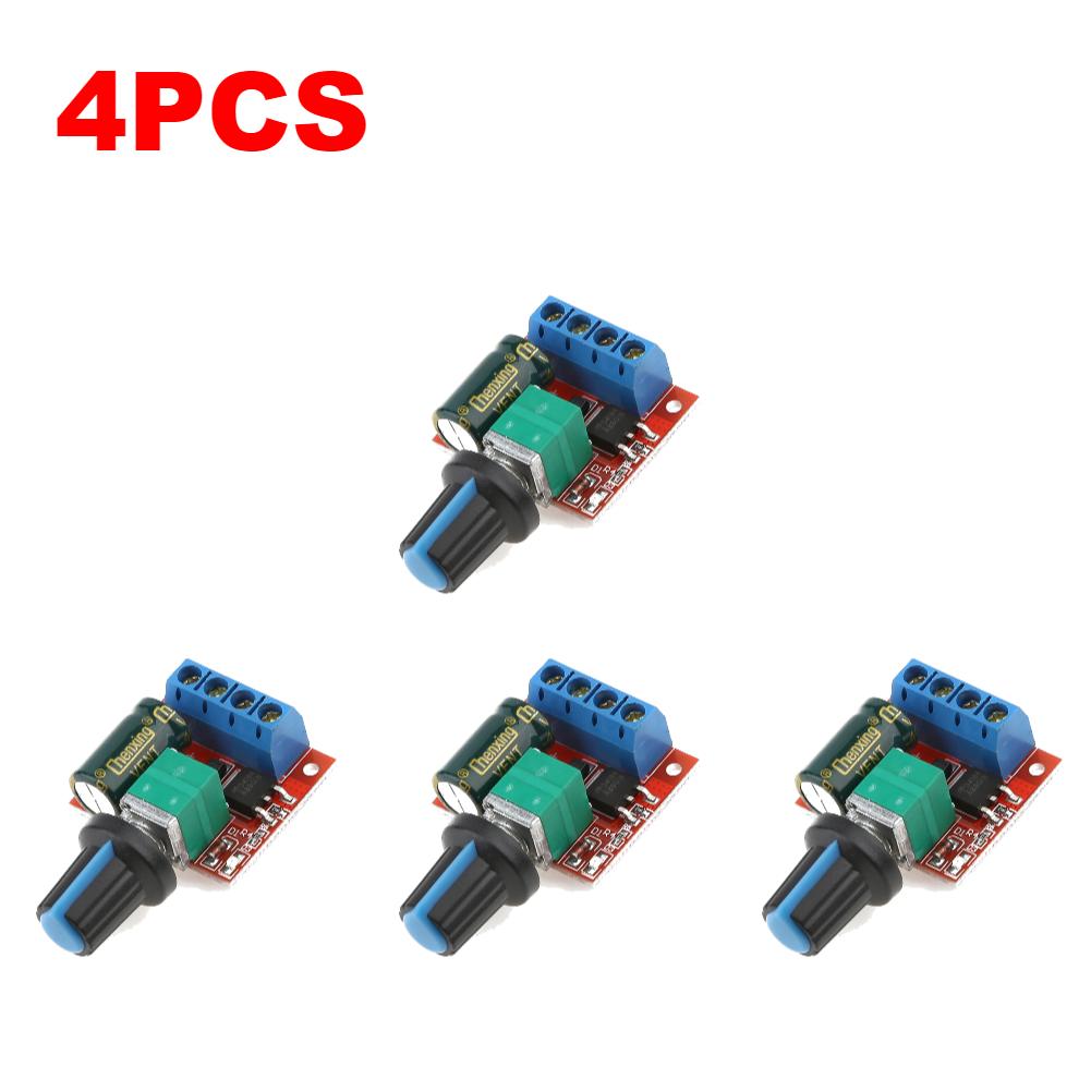 1-5pcs 5A 90W PWM 12V DC Motor Speed Controller Module DC-DC 4.5V-35V Low Voltage Motor Speed Controller Adjustable Drive Module