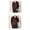 Spring 2024 Men's Sweater Patchwork Assorted Colors Skin-Friendly Fabric Fashion Versatile Top Casual Long-Sleeved Bottoming Shirt