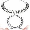 Unisex Black Elastic Non Slip Simple Metal Headbands For Men Women Wavy Hairband Spring Hair Hoop Fashion Hair Accessories