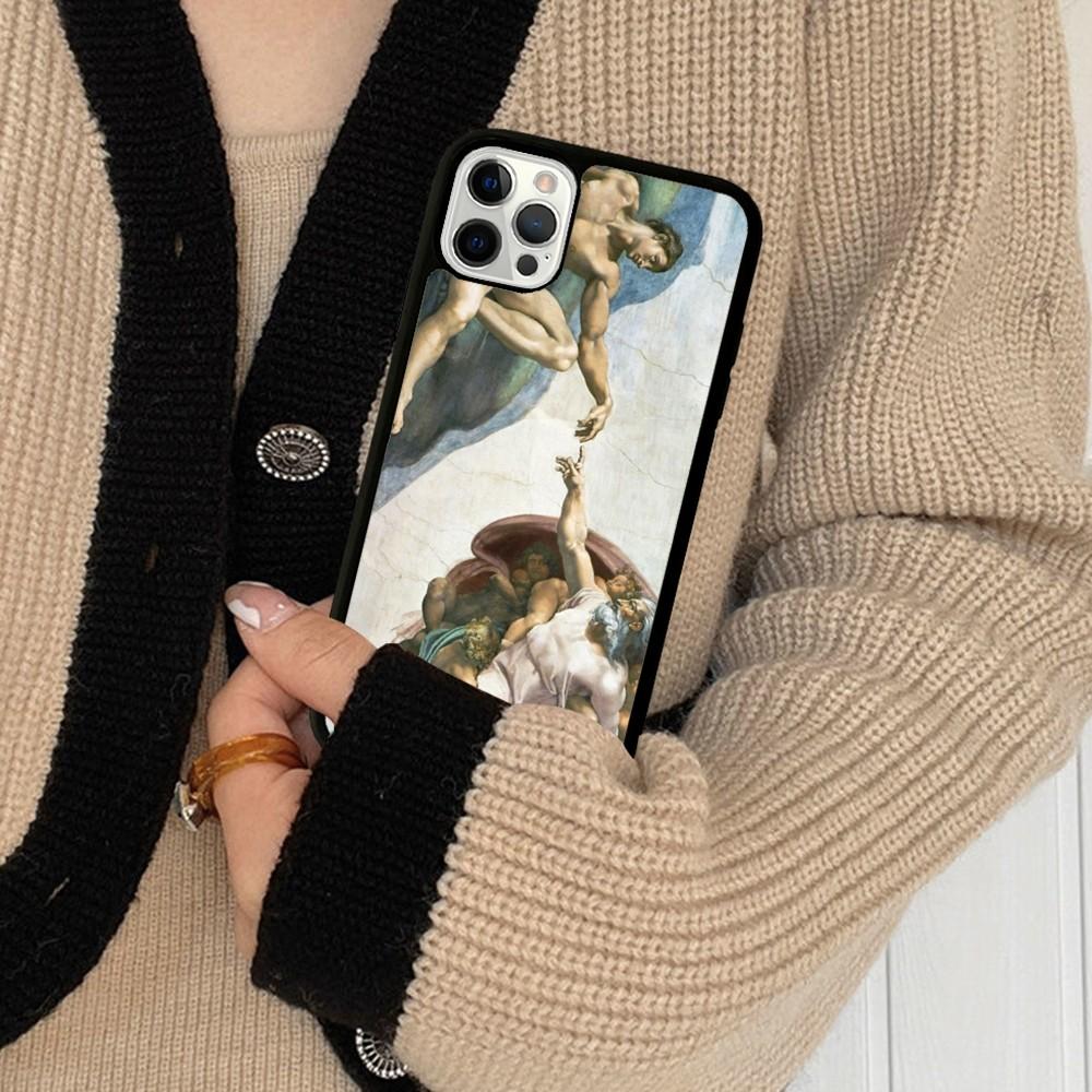 Renaissance Art Phone Case Silicone PC+TPU For For iPhone 11 12 13 14 15 16 Plus Pro Max Cover