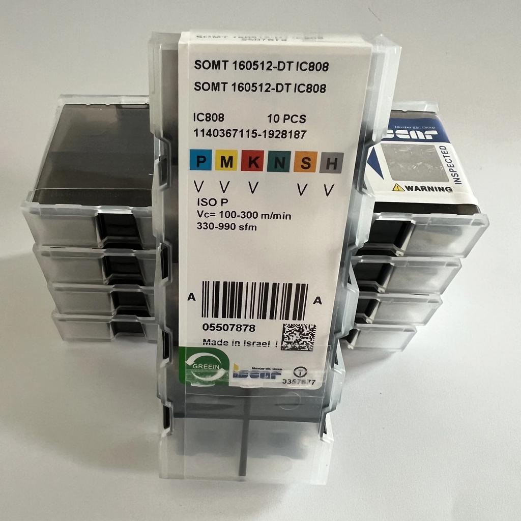ISCAR / SOMT160512-DT IC808 Industrial indexable carbide inserts 10 Pcs