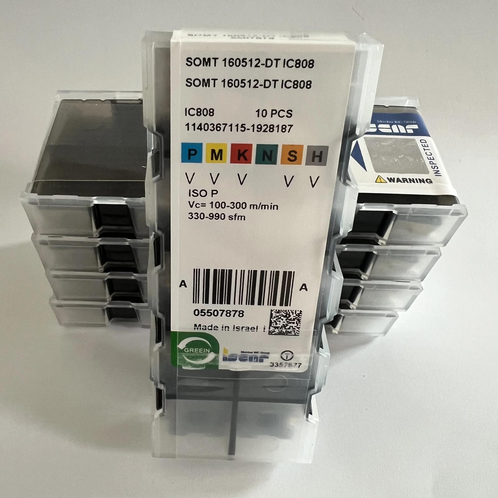 

ISCAR / SOMT160512-DT IC808 Industrial indexable carbide inserts 10 Pcs