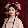 Flower Hanfu Tassel Hair Hoop Beads Swaying Fairy Headwear Antique Chinese Ancient Hairband  Girls