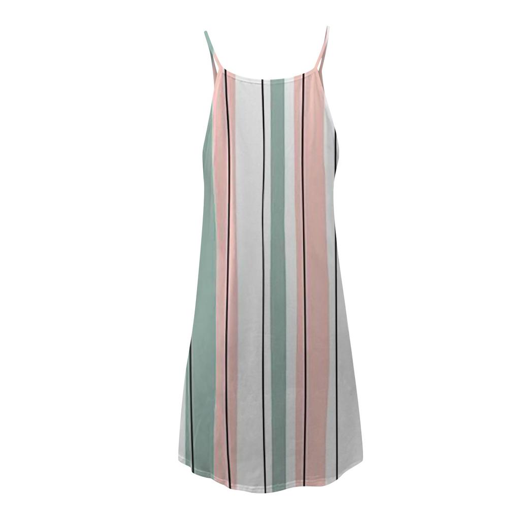 Damenkleid Lässig Print Strandrock Sommerkleid